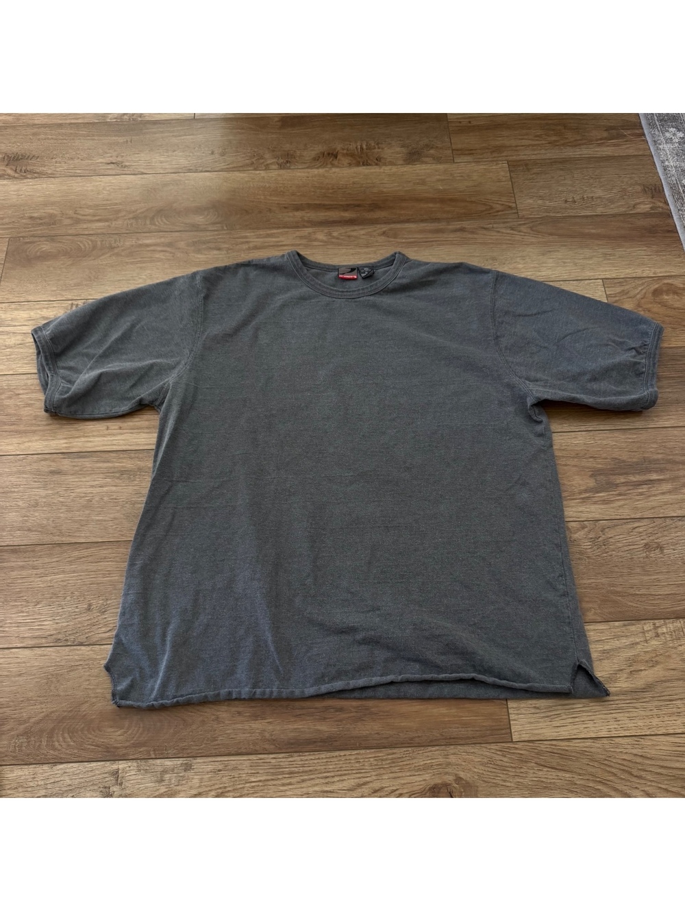 Vtg 90s ProSpirit Blank Fade Gray T-Shirt XL Side Slit